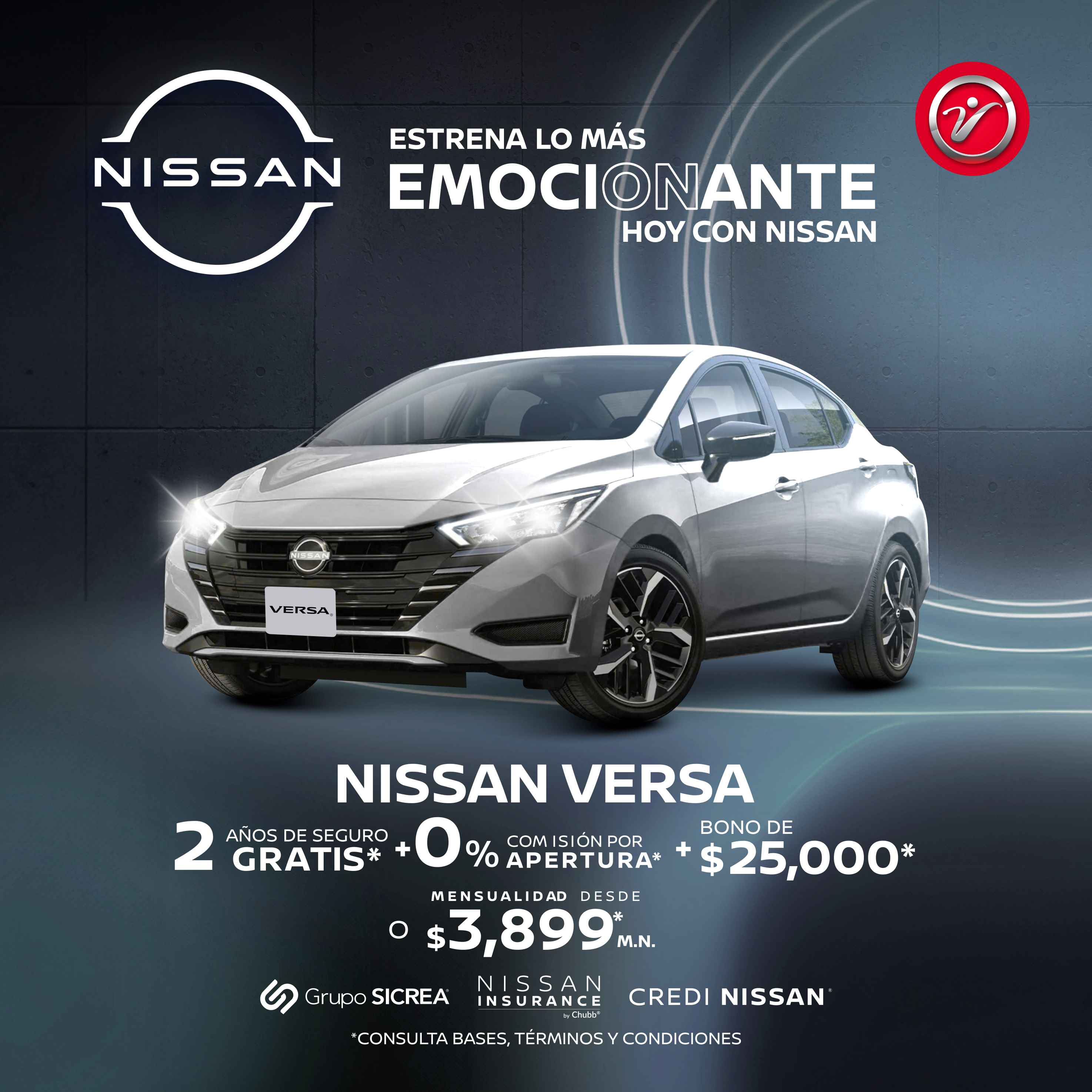 Nissan Vegusa. Promociones Destacadas de autos Nissan.